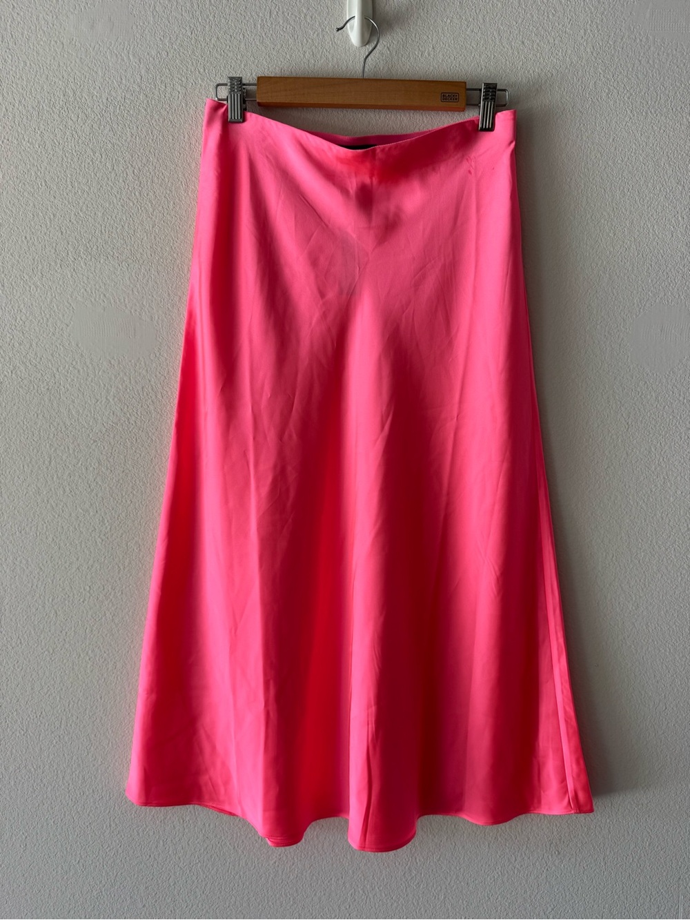 J. Crew Bright Pink A-Line Midi Skirt